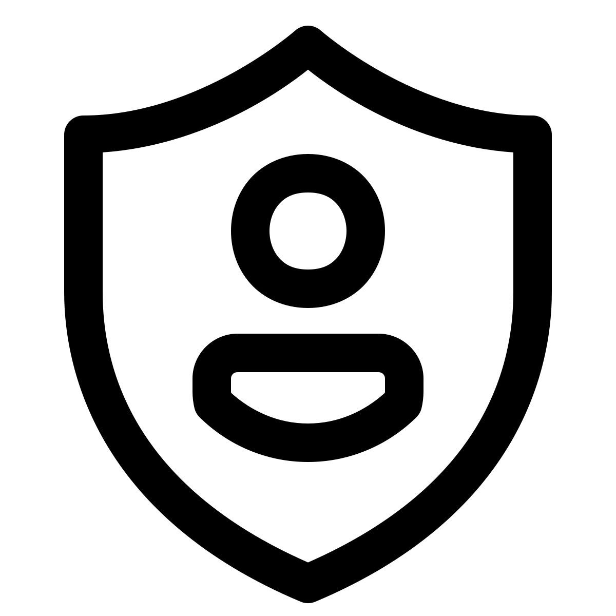 windows 11 outline style benutzer schild icon