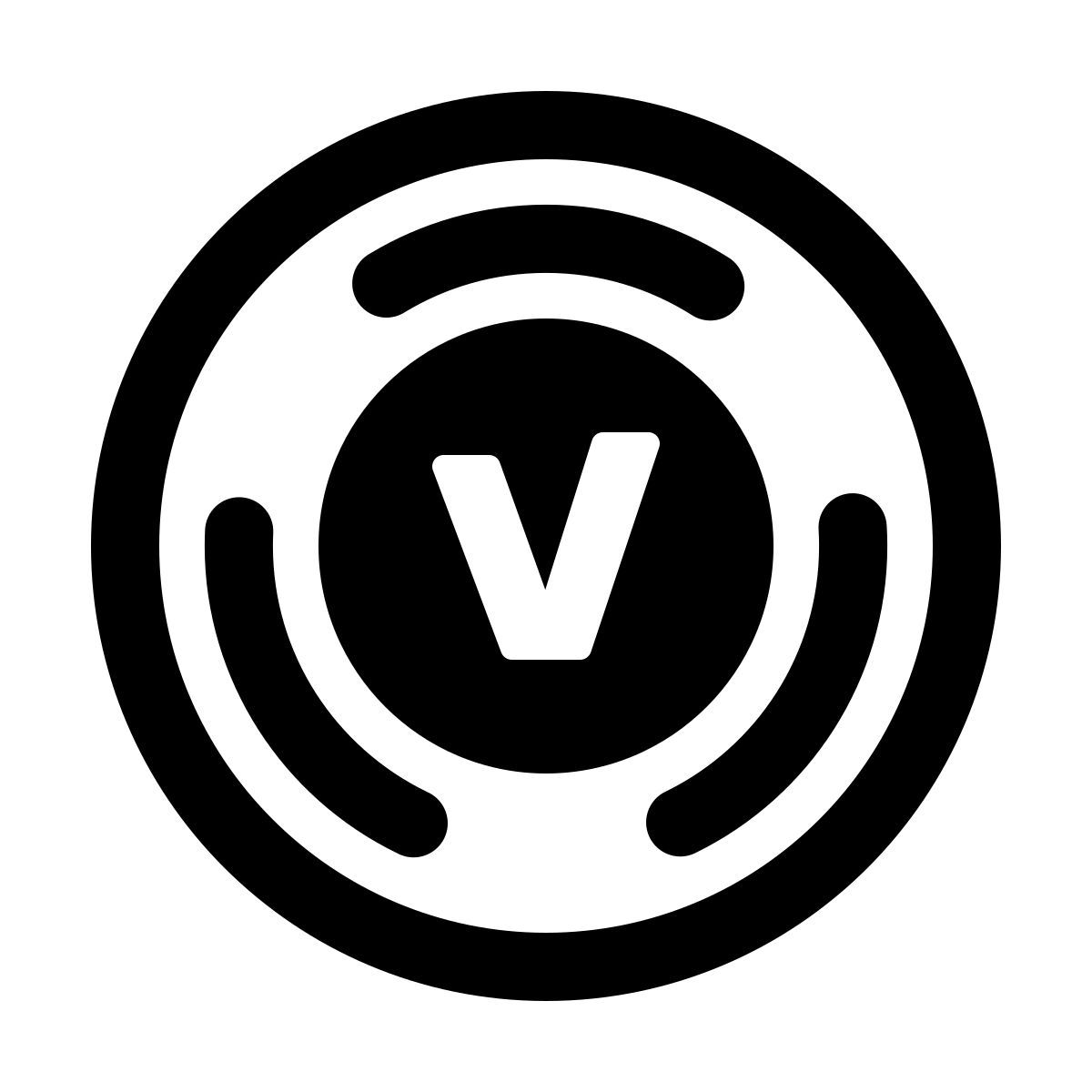 windows 11 outline style v bucks icon