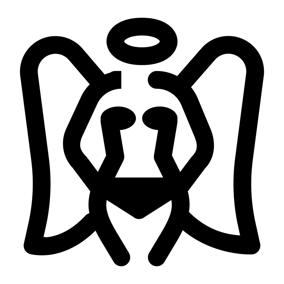 windows 11 outline style ángel de victoria secret icon