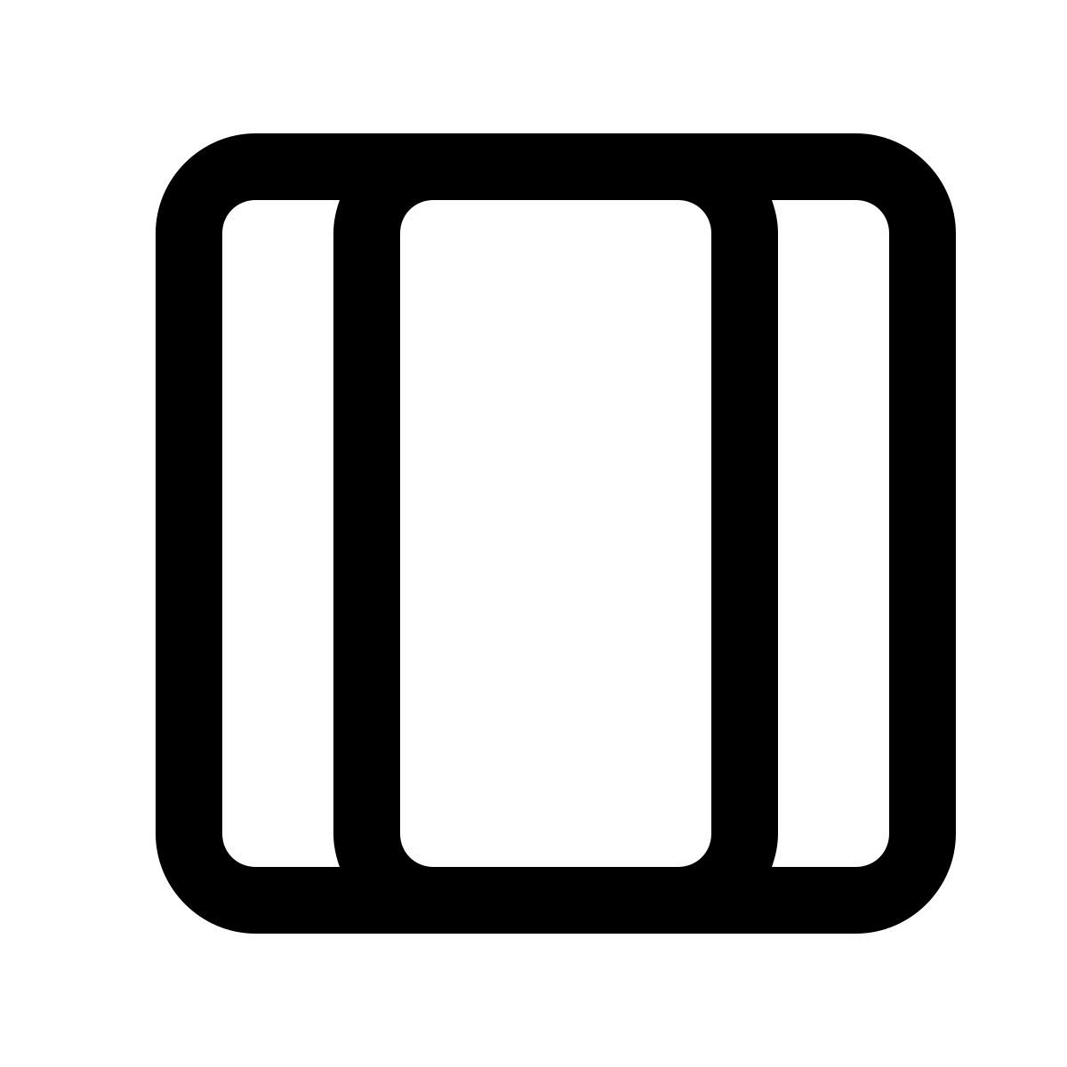 windows 11 outline style visualizza array icon