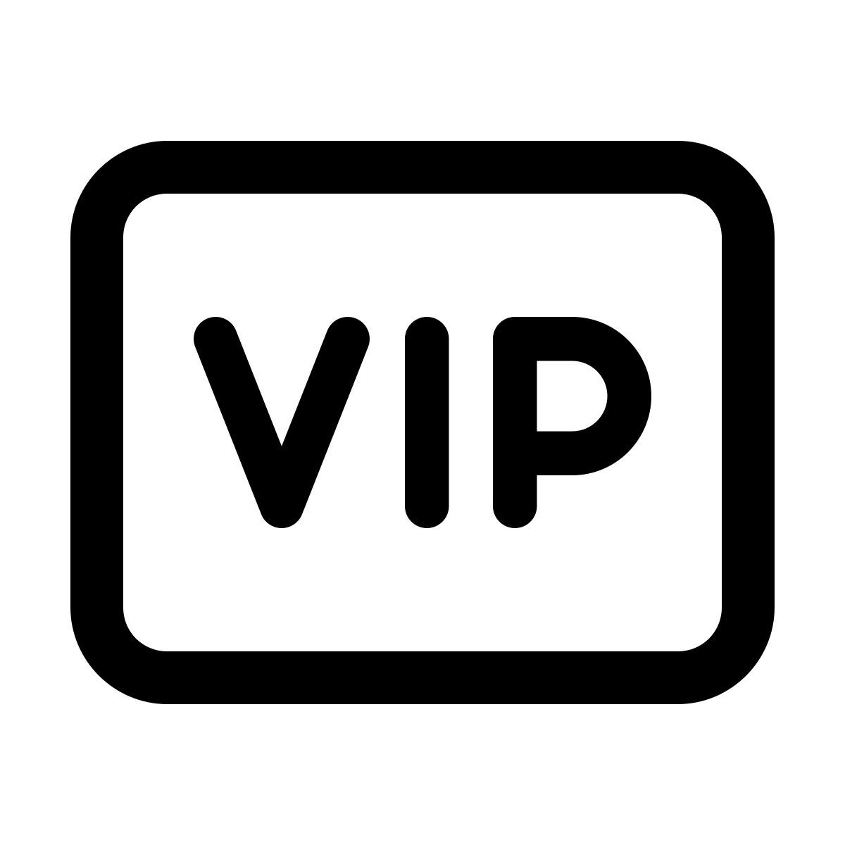 windows 11 outline style vip icon