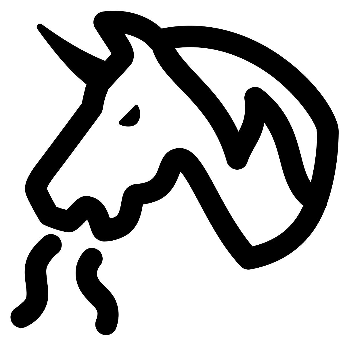 windows 11 outline style unicornio vominitg icon