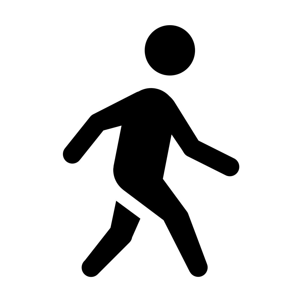 windows 11 outline style caminando icon