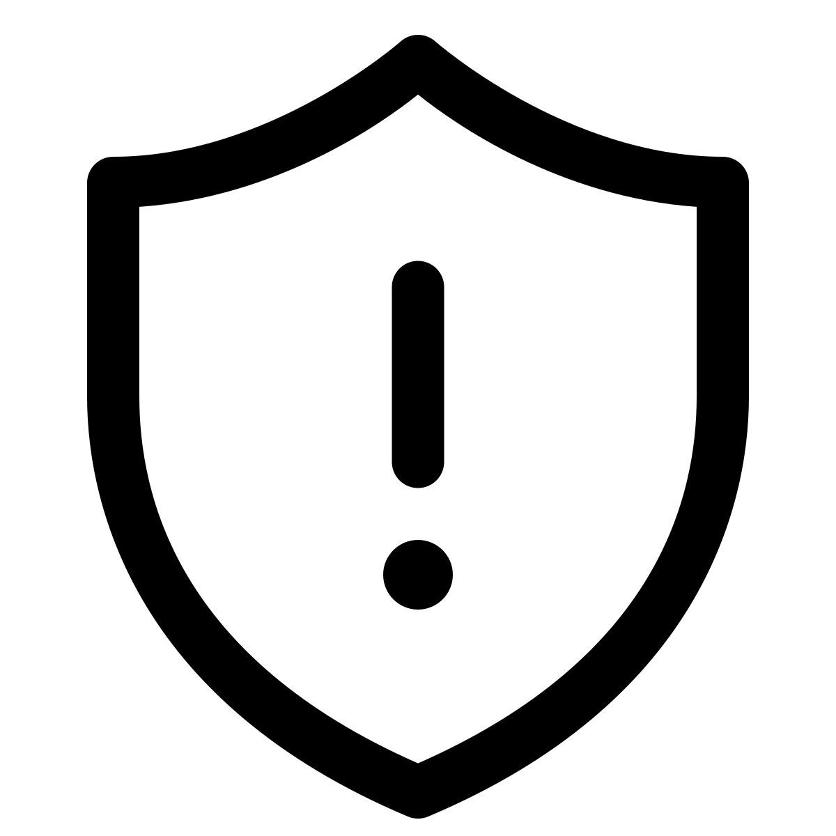 windows 11 outline style achtung schild icon