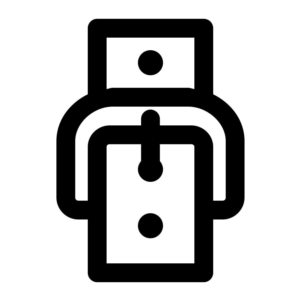 windows 11 outline style fecho da pulseira de relógios icon