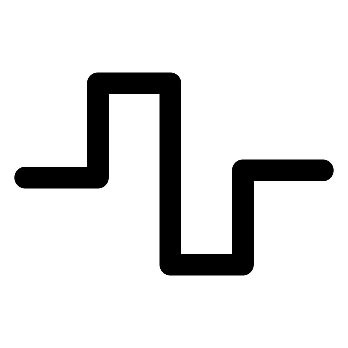 windows 11 outline style onda cuadrada icon