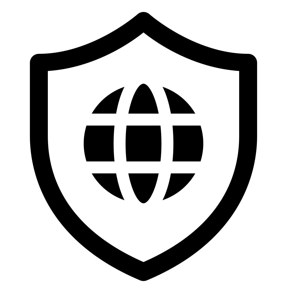 windows 11 outline style web schild icon