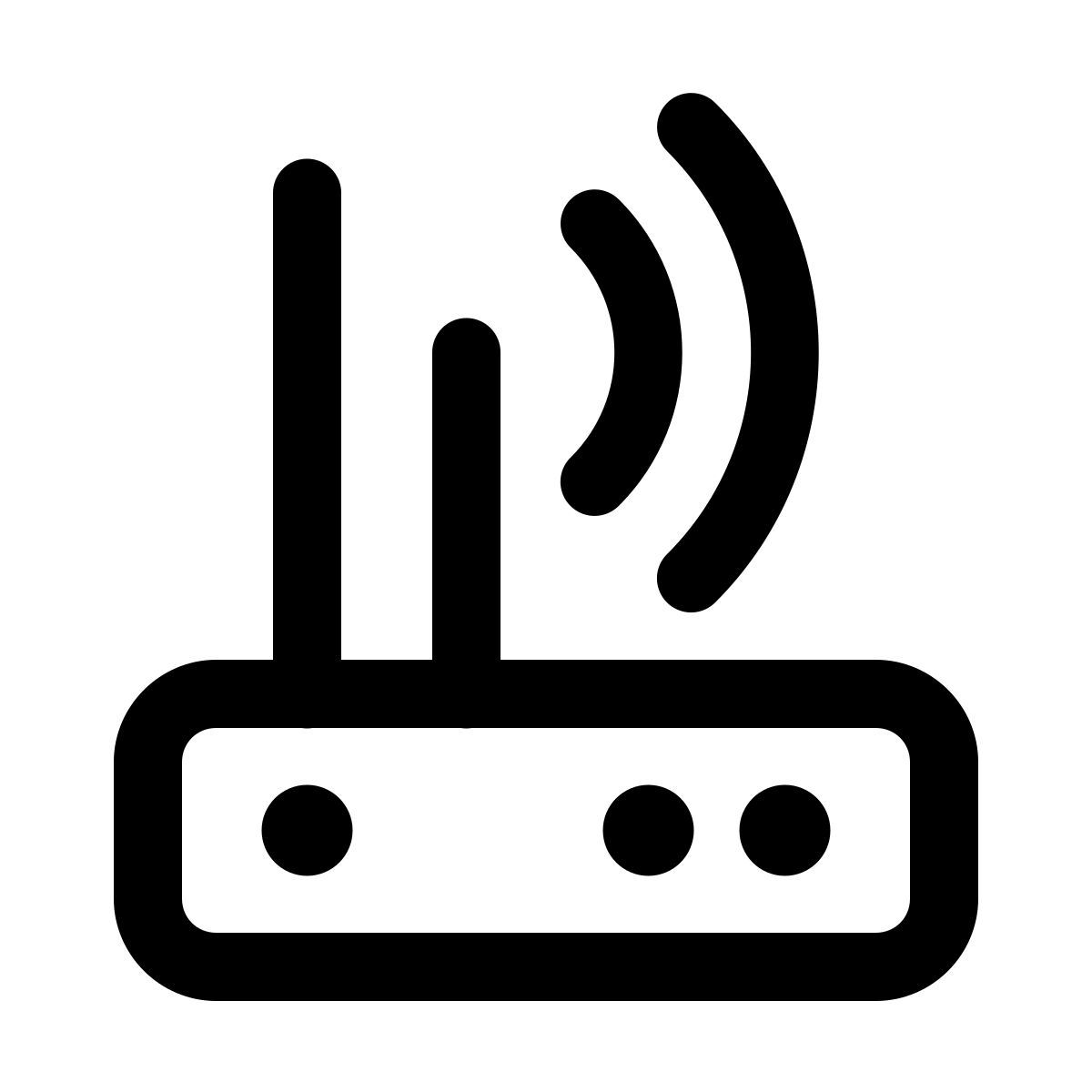 windows 11 outline style wi fi路由器 icon