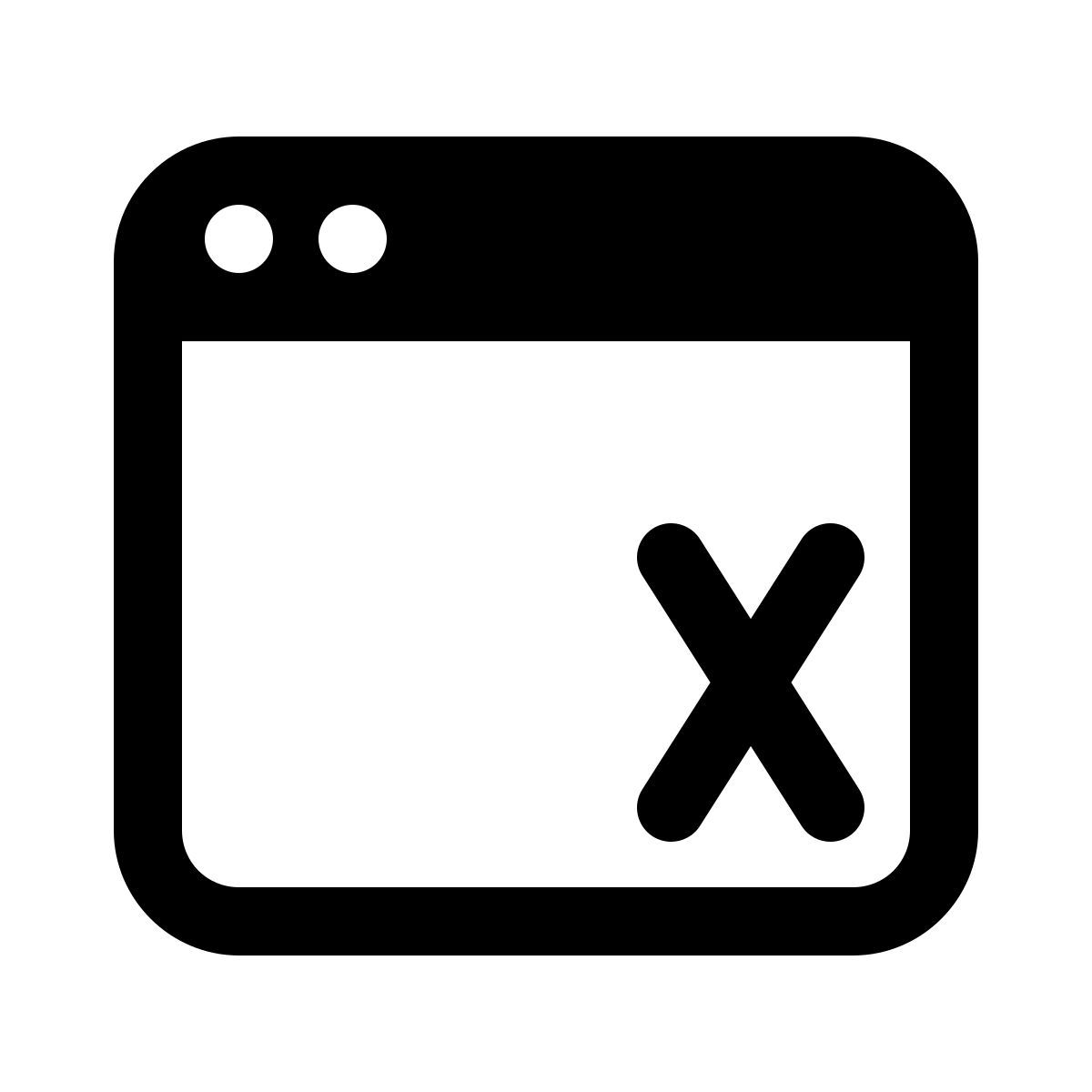 windows 11 outline style window excel icon