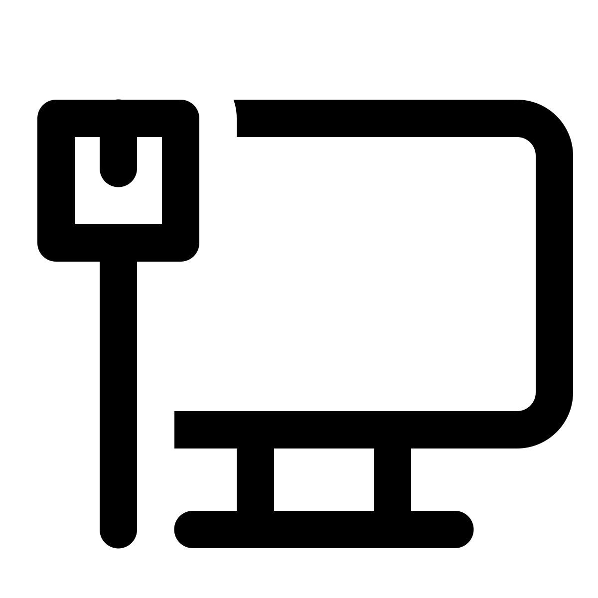 windows 11 outline style 有线网络连接 icon