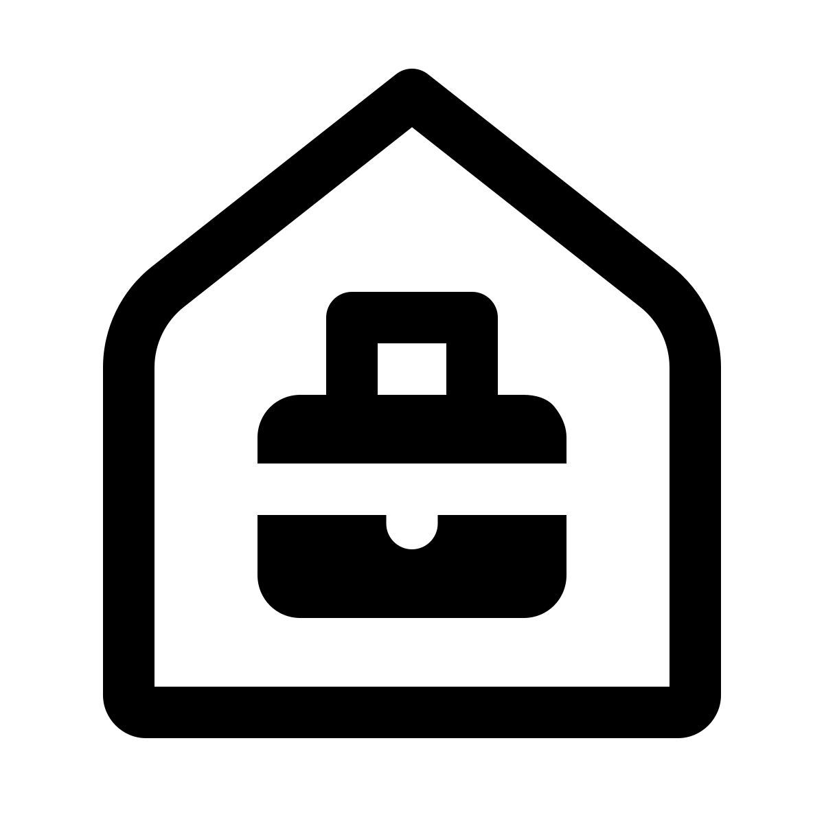 windows 11 outline style von zuhause aus arbeiten icon