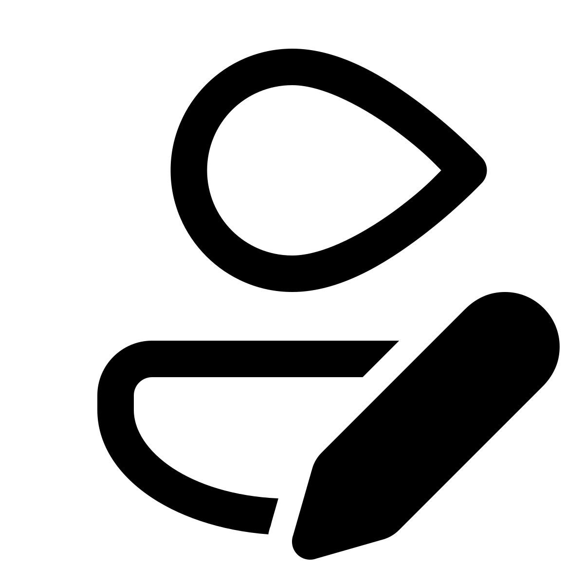 windows 11 outline style writer icon