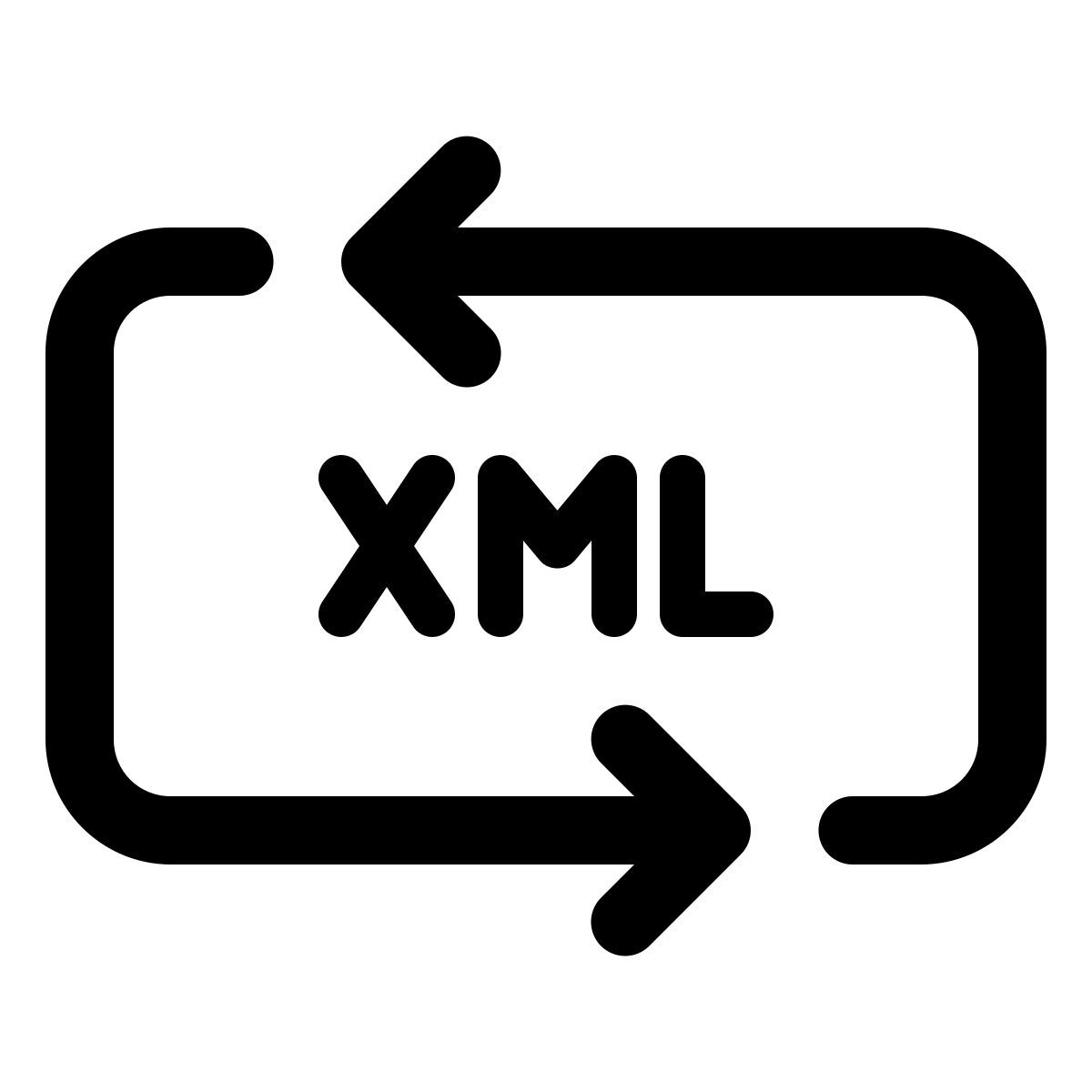 windows 11 outline style xml transformer icon