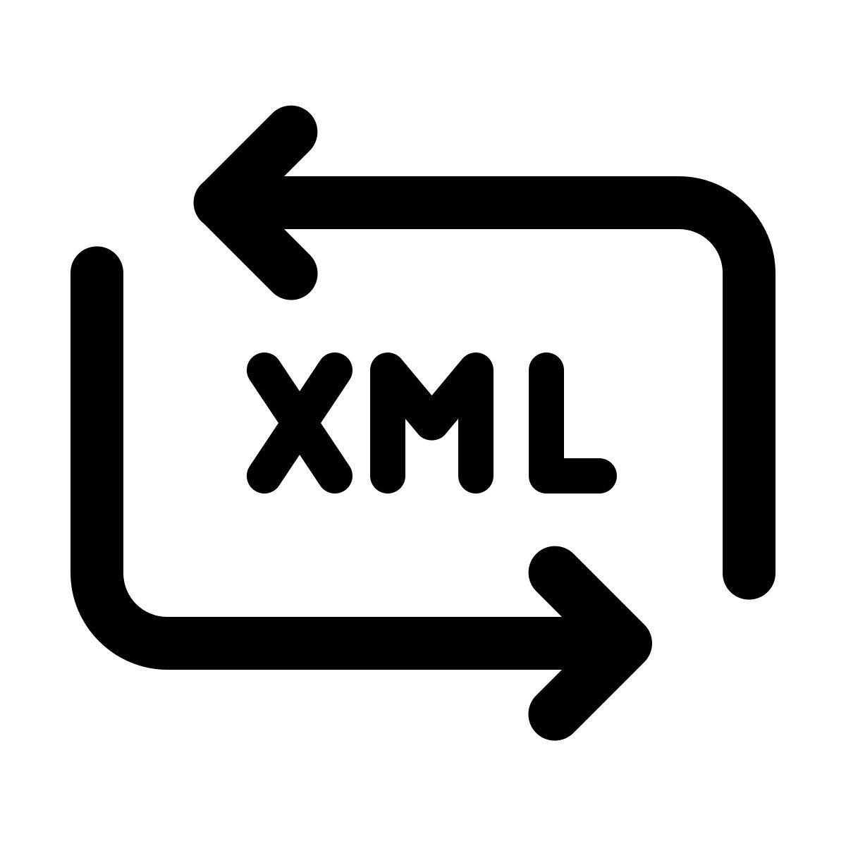 windows 11 outline style xml transformer icon