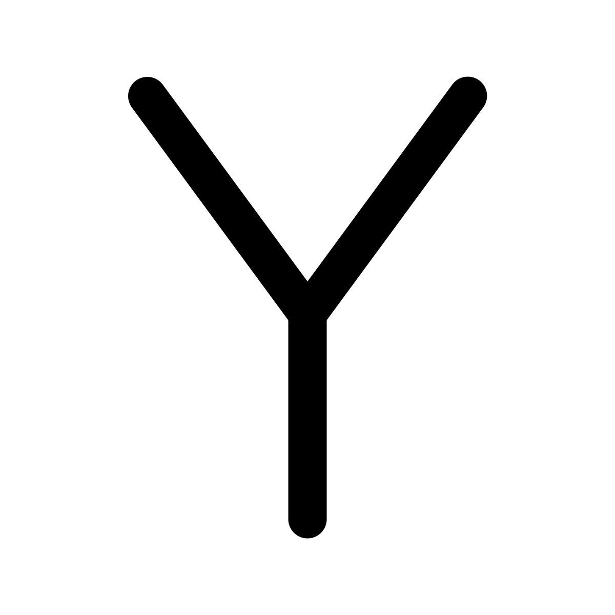 windows 11 outline style y icon