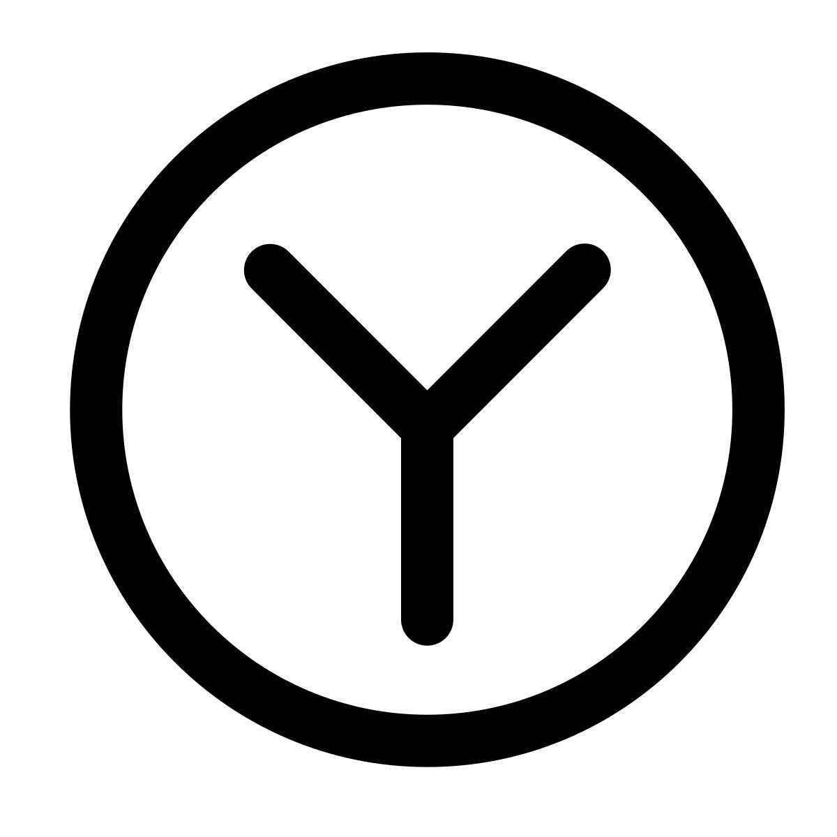 windows 11 outline style yandex browser icon