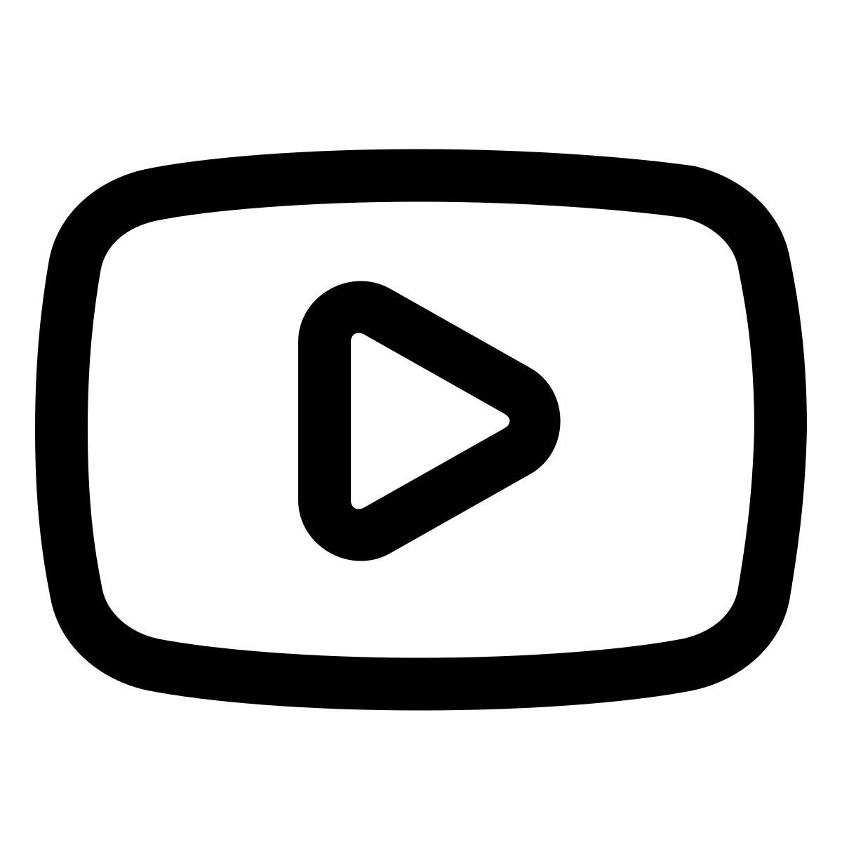 windows 11 outline style youtube上播放 icon