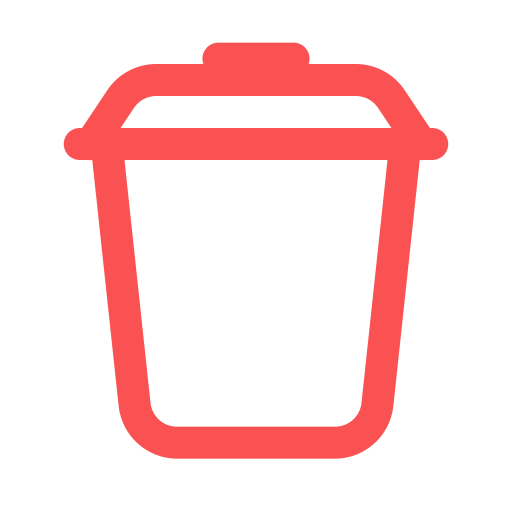 Red Delete Icon Svg