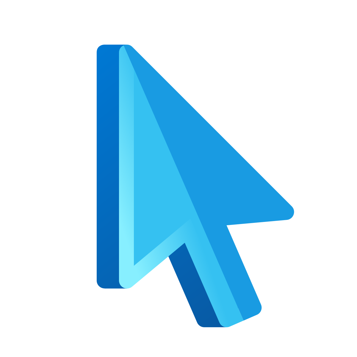 windows 11 color style 3d pointer  v2 icon