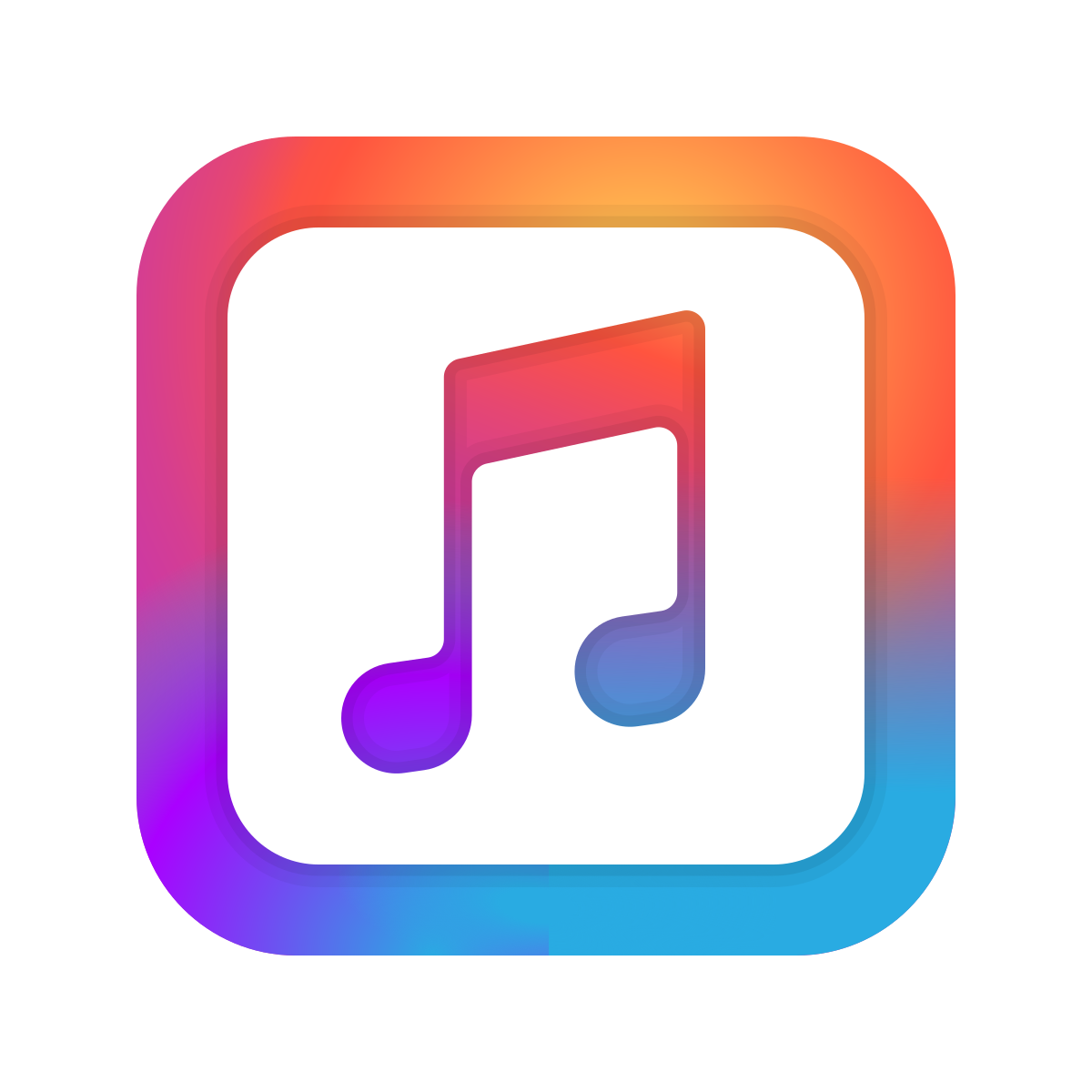 windows 11 color style apple music icon