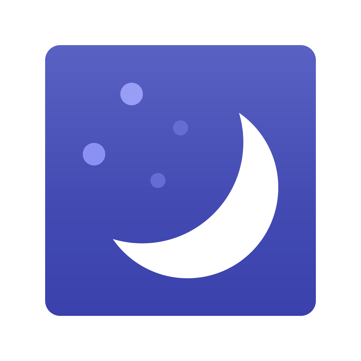 windows 11 color style bright moon icon