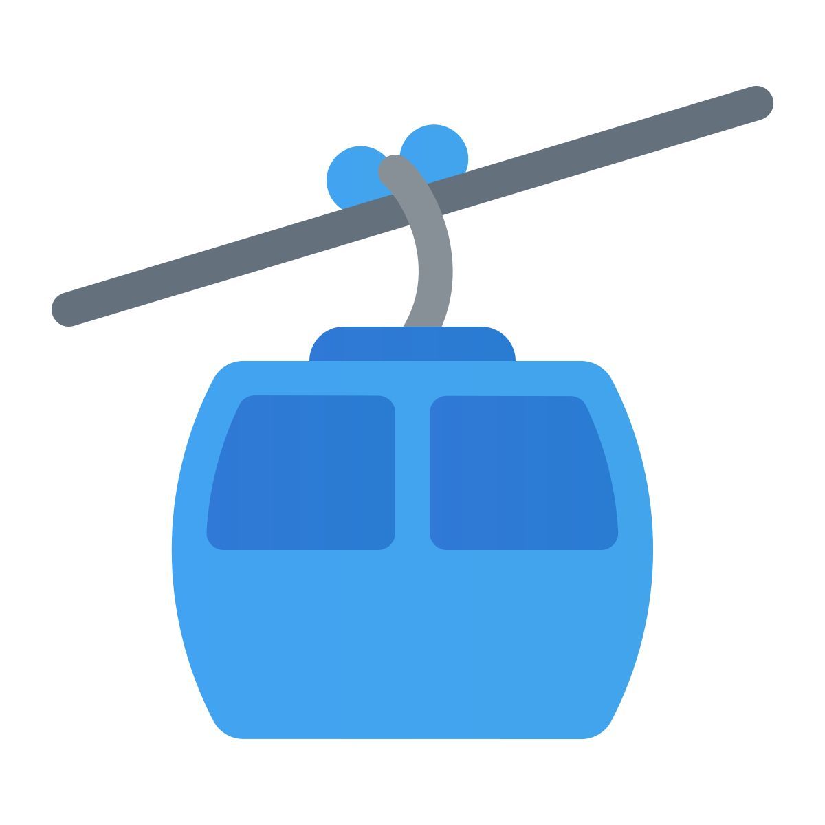 windows 11 color style cable car icon