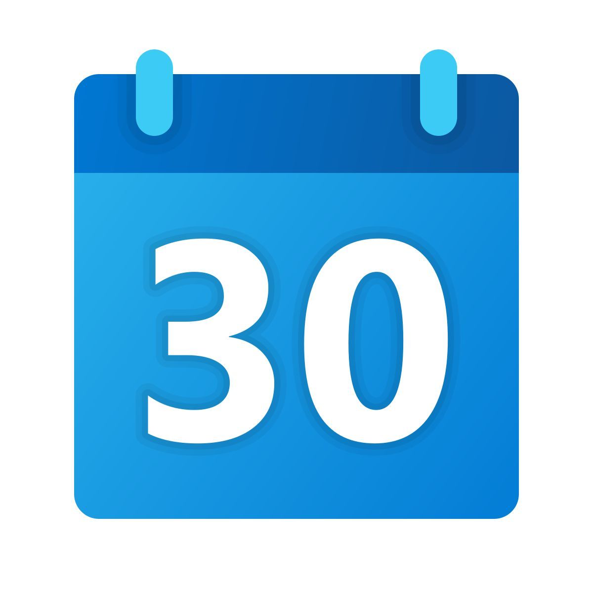 windows 11 color style calendario 30 icon