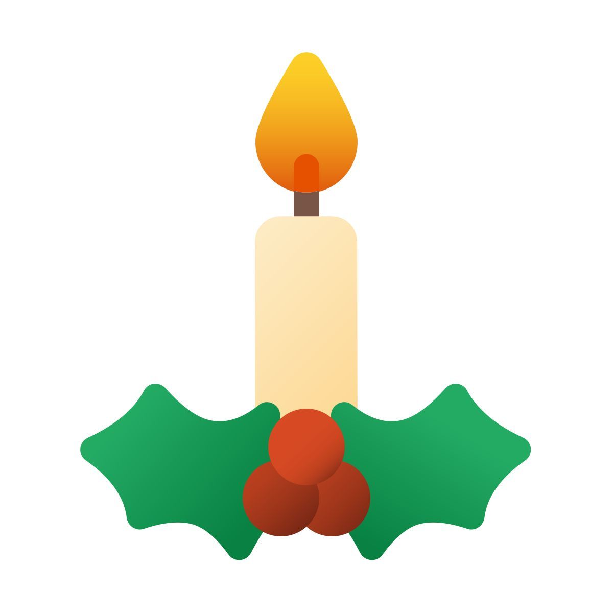 windows 11 color style 크리스마스 캔들 icon