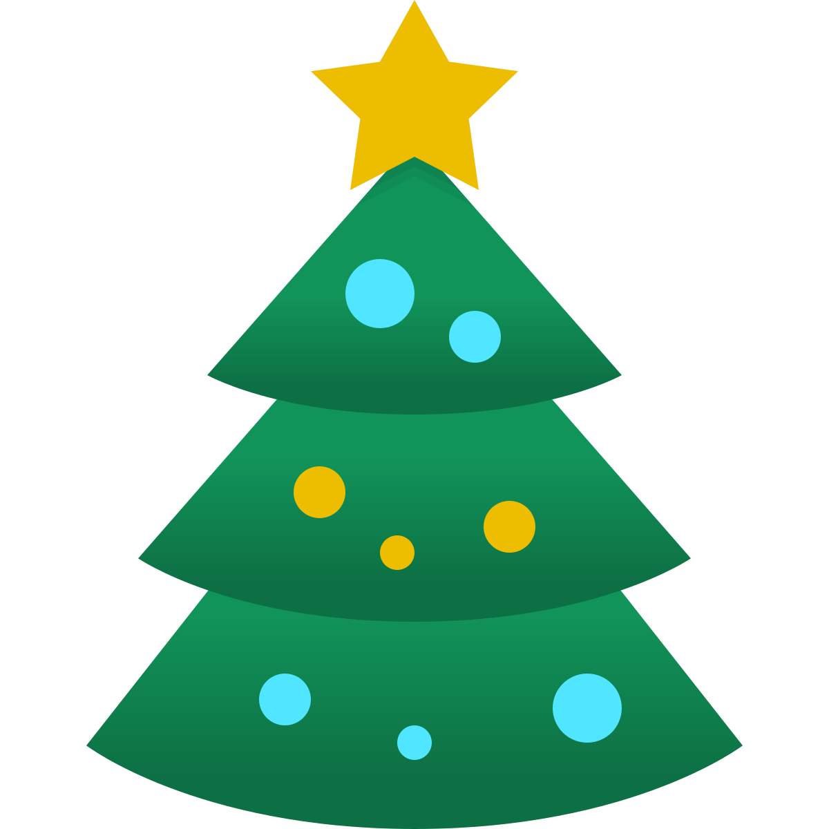 windows 11 color style christmas tree icon