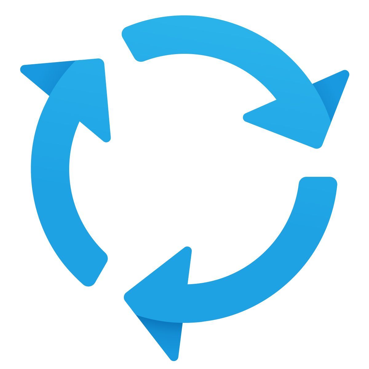 windows 11 color style circular arrows icon