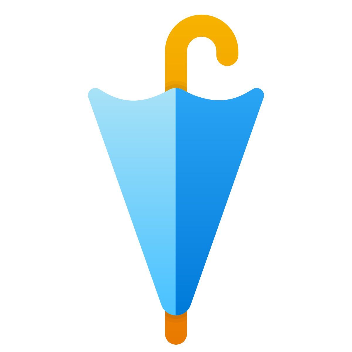 windows 11 color style closed umbrella icon