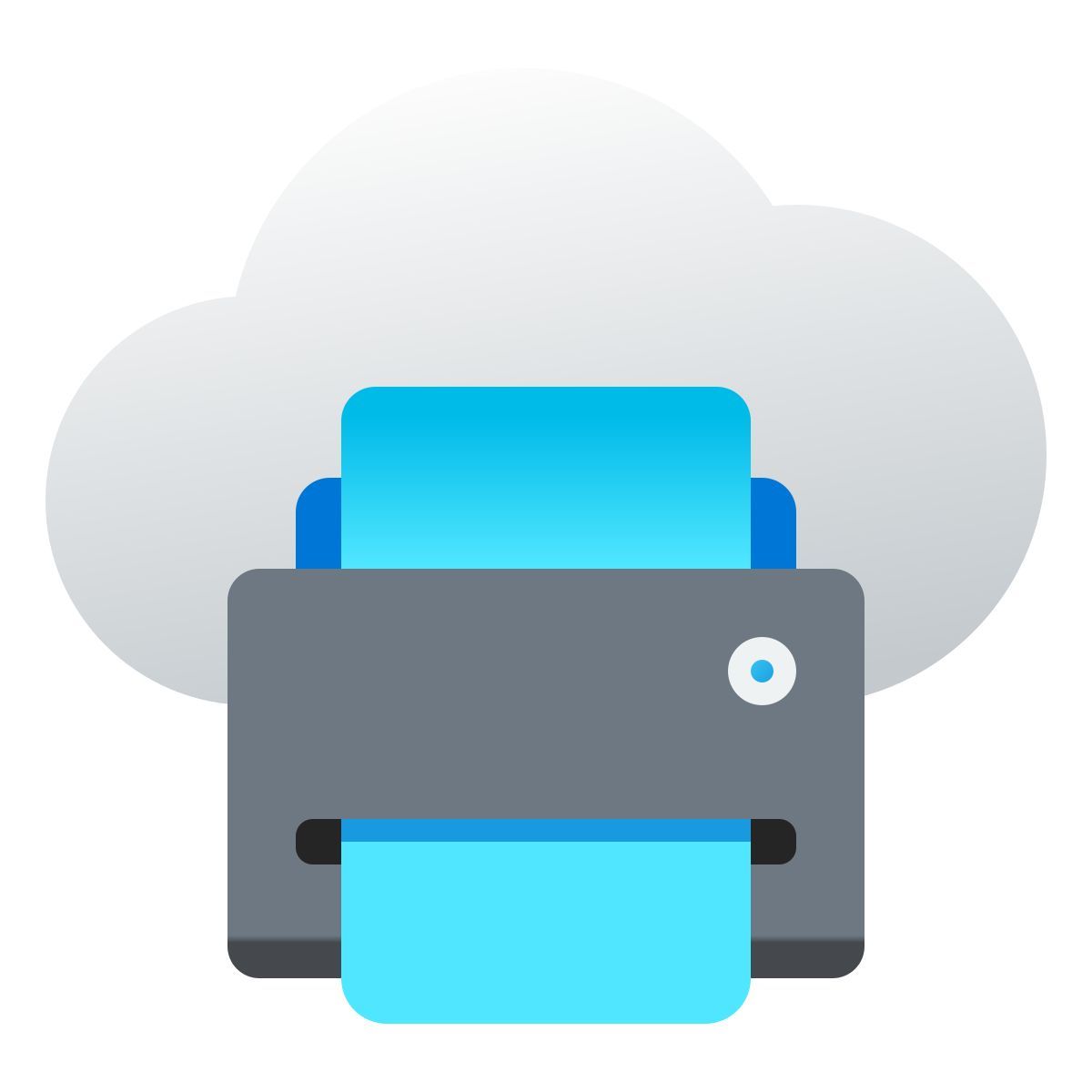 windows 11 color style cloud print icon
