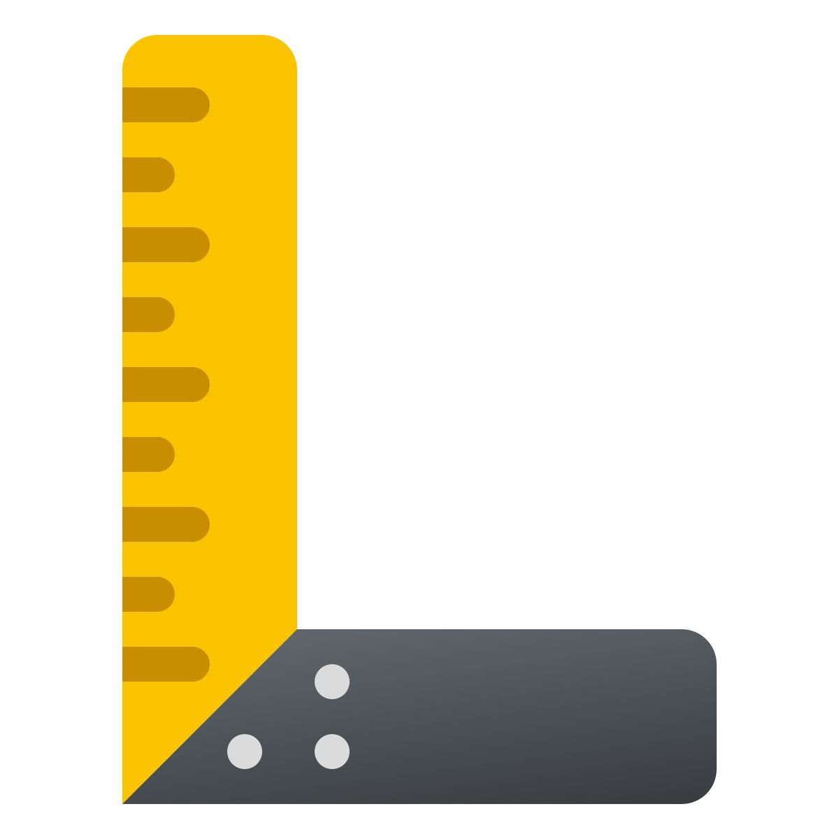 windows 11 color style construction carpenter ruler icon