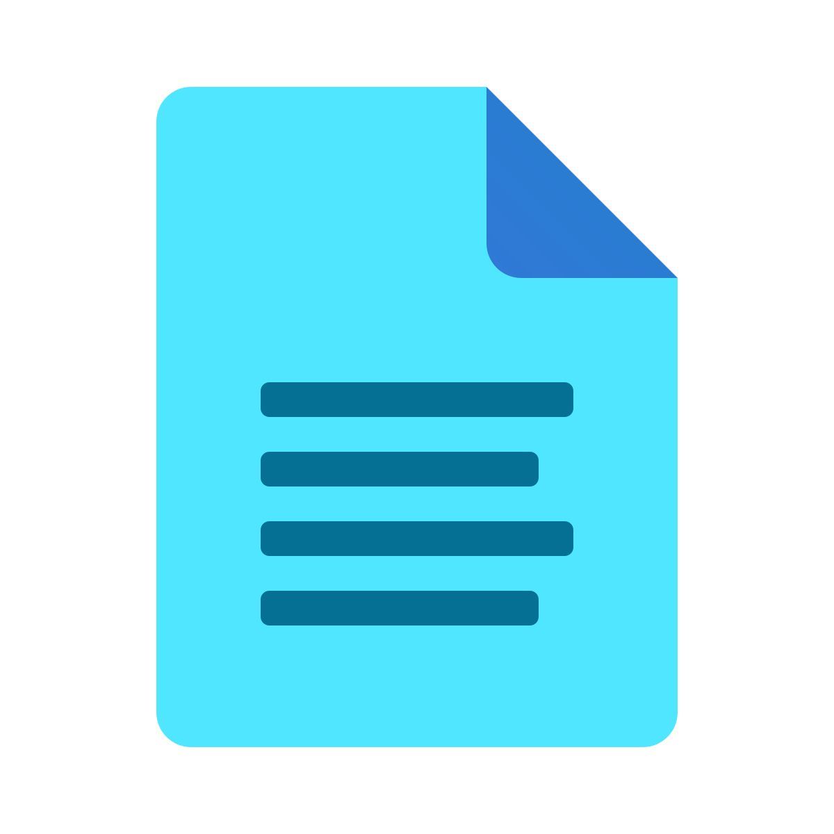 windows 11 color style documento icon