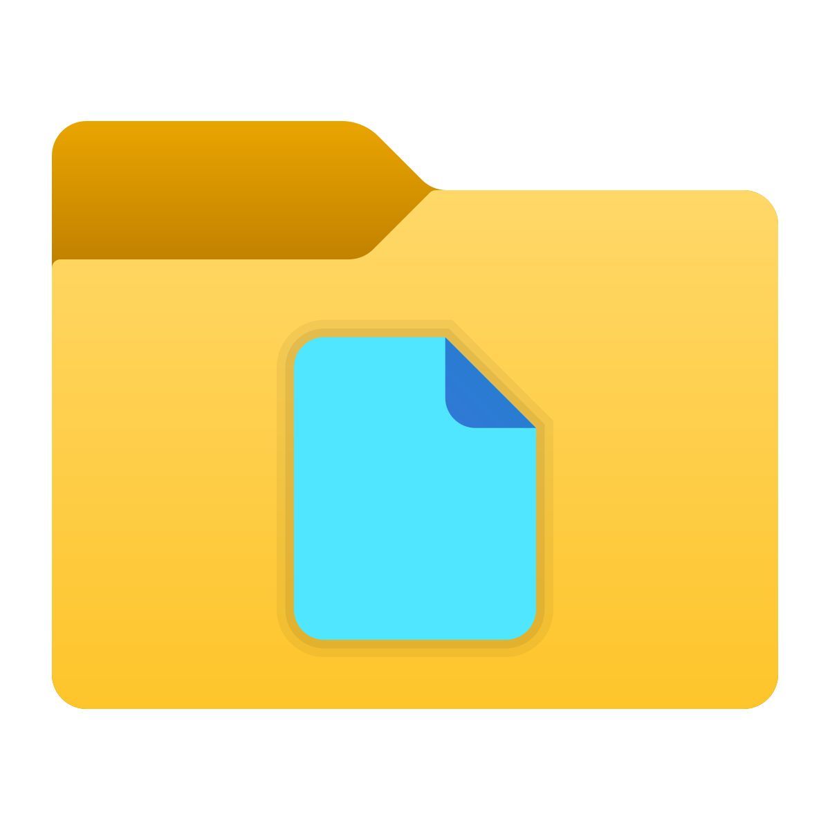 windows 11 color style 문서 폴더 icon