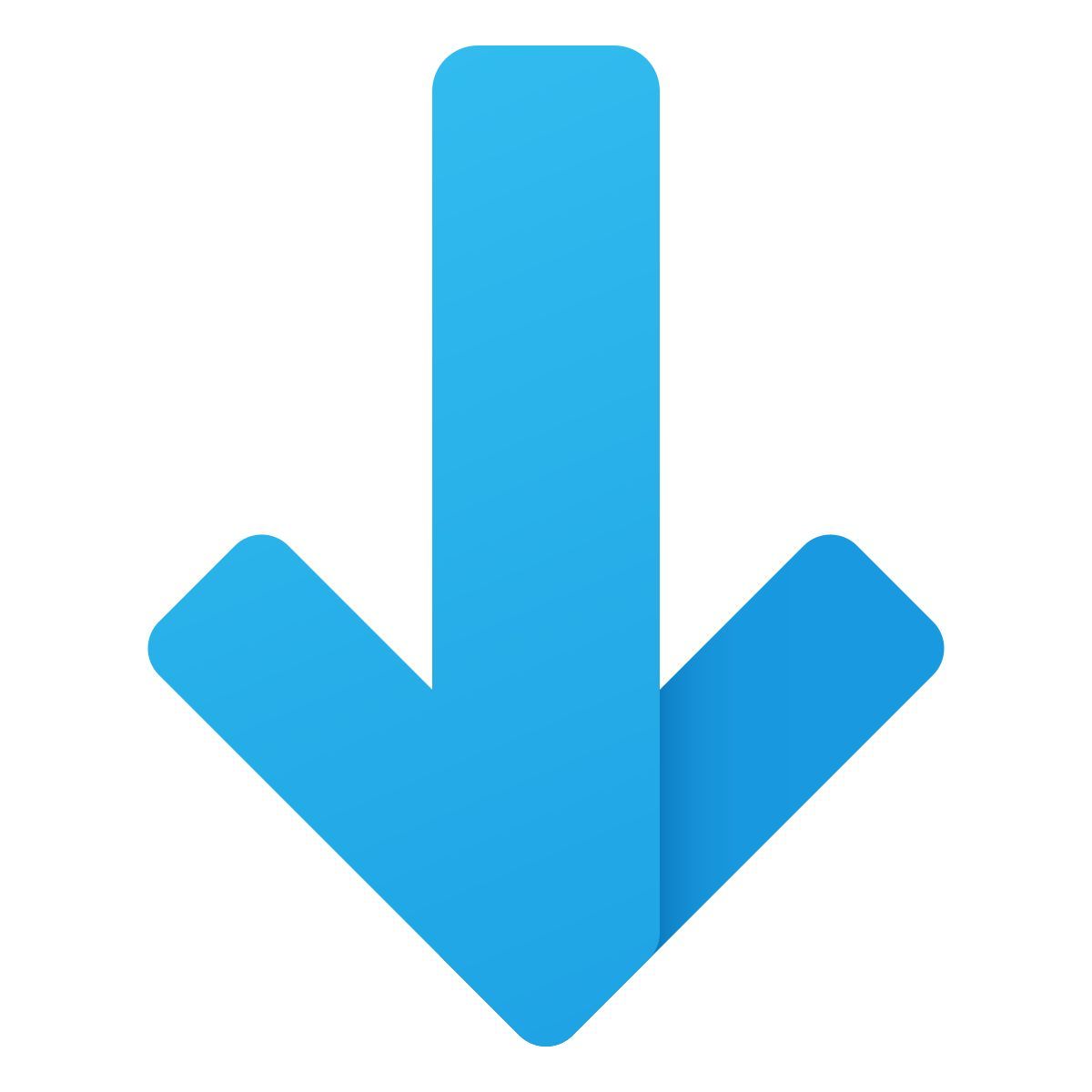 windows 11 color style giù icon