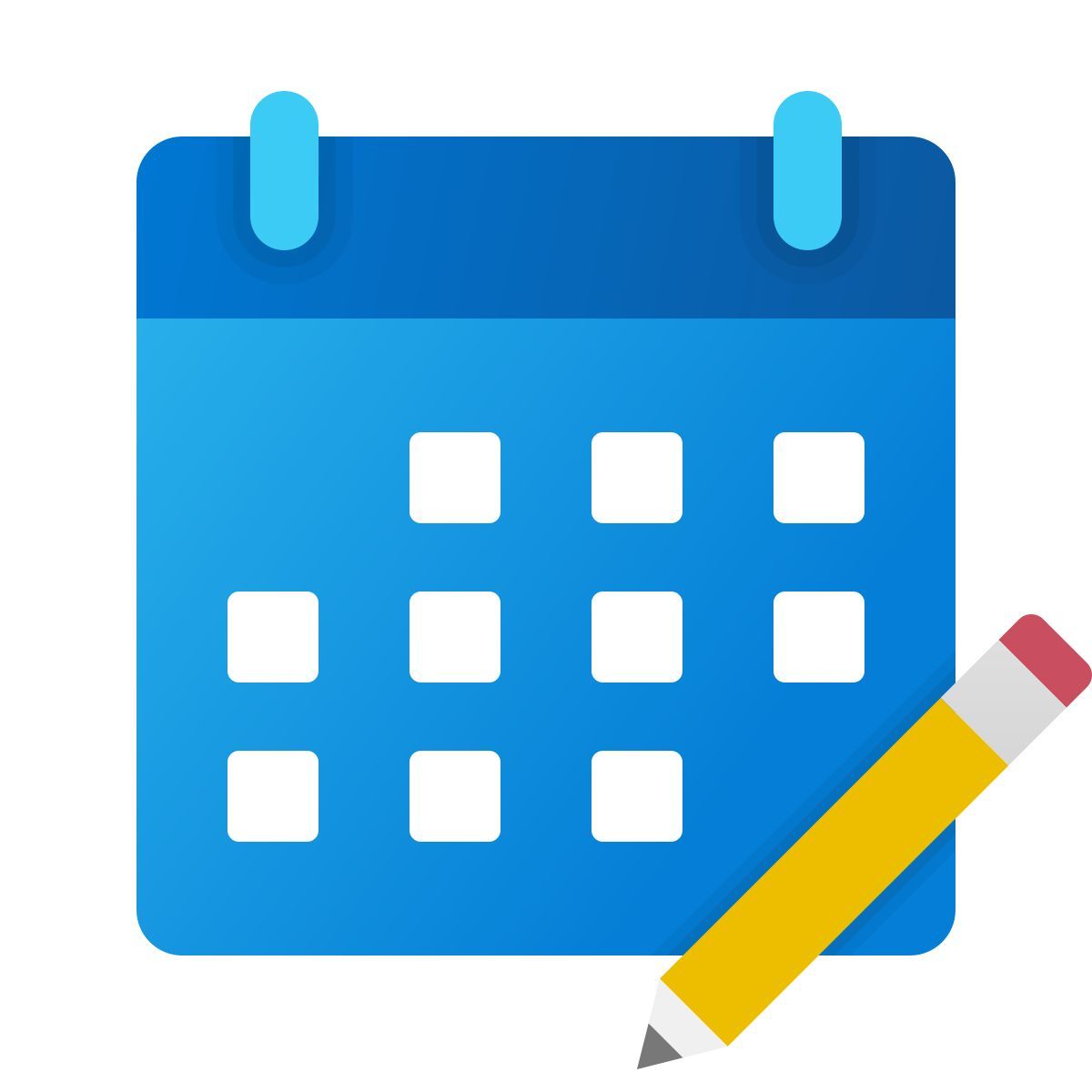 windows 11 color style editar calendario icon