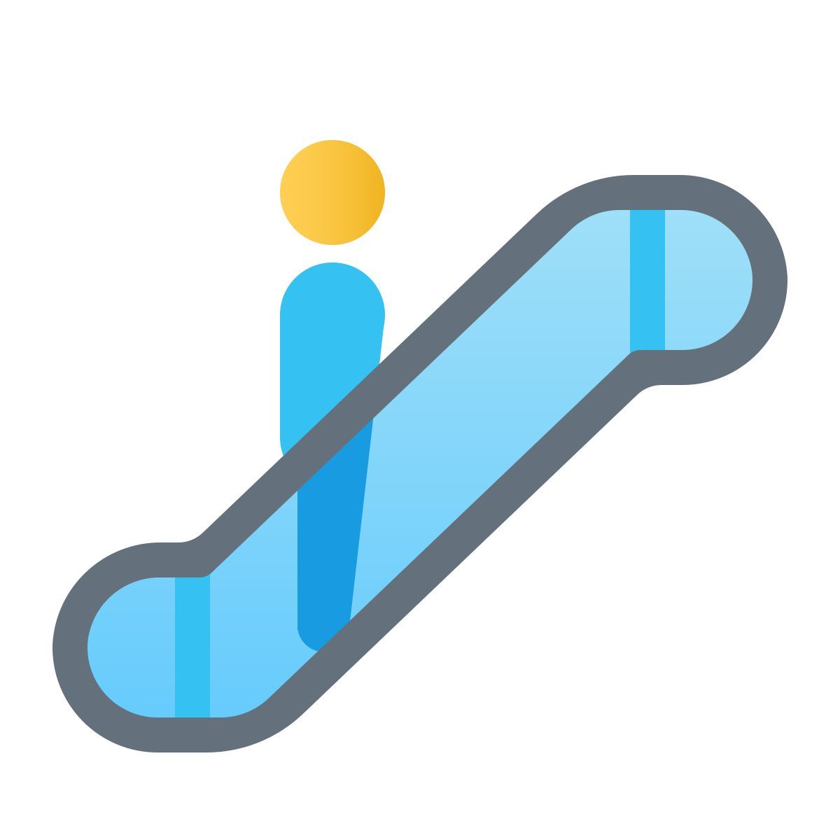 windows 11 color style escalator icon