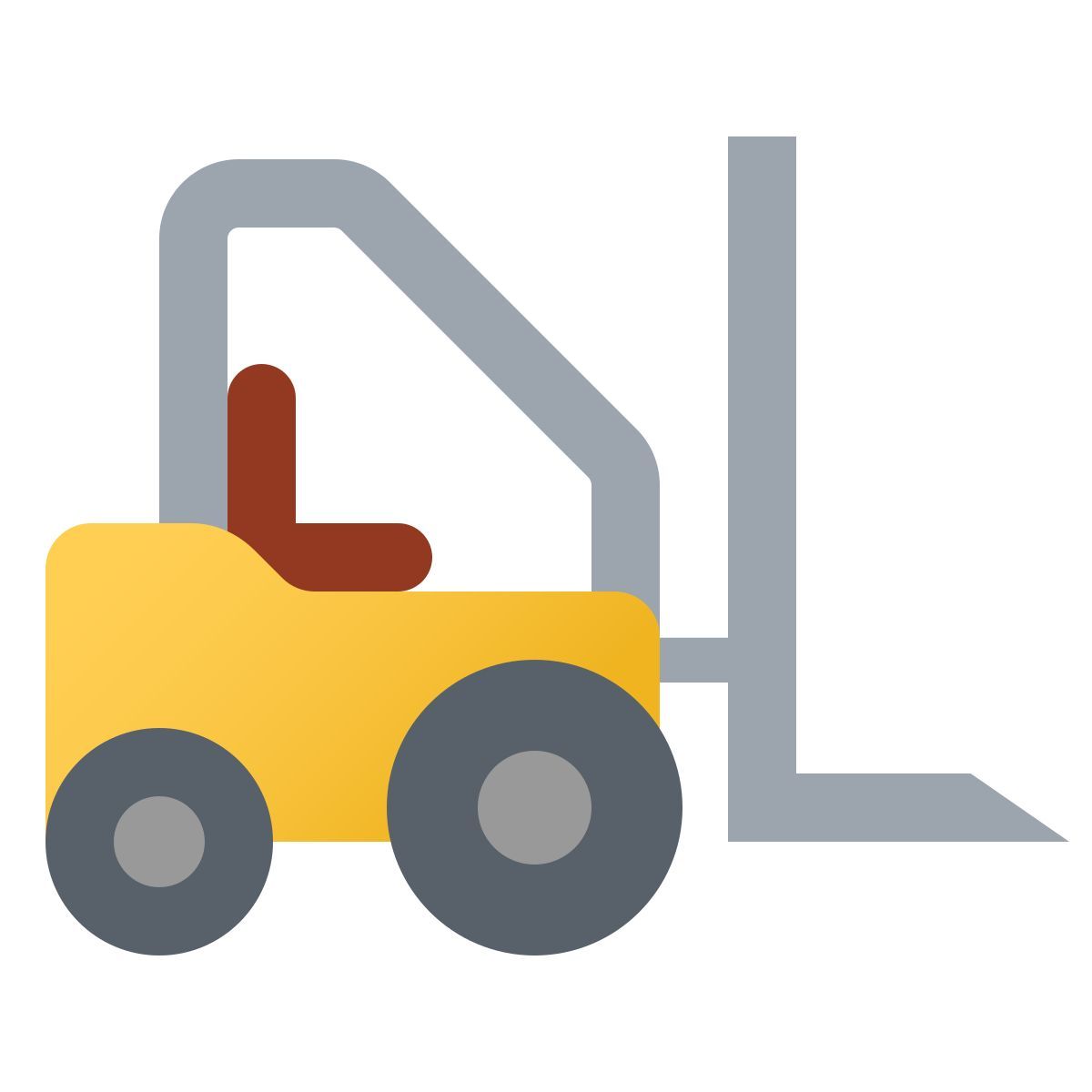 windows 11 color style carretilla elevadora icon