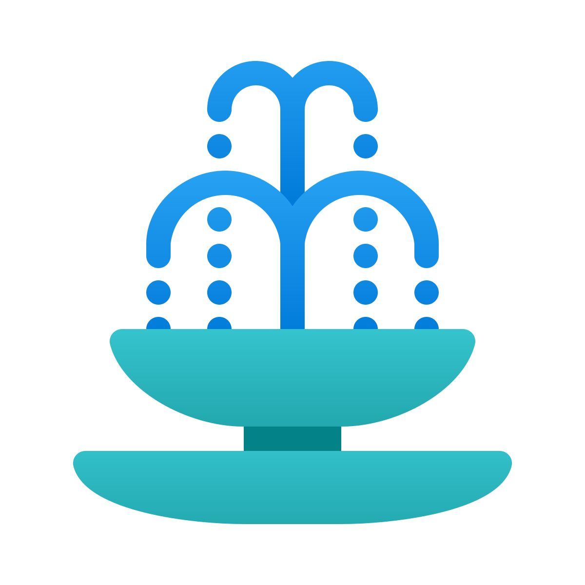 windows 11 color style 분수 icon