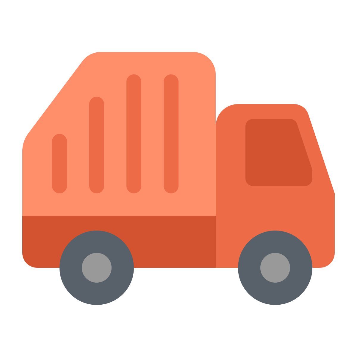 windows 11 color style camion della spazzatura icon