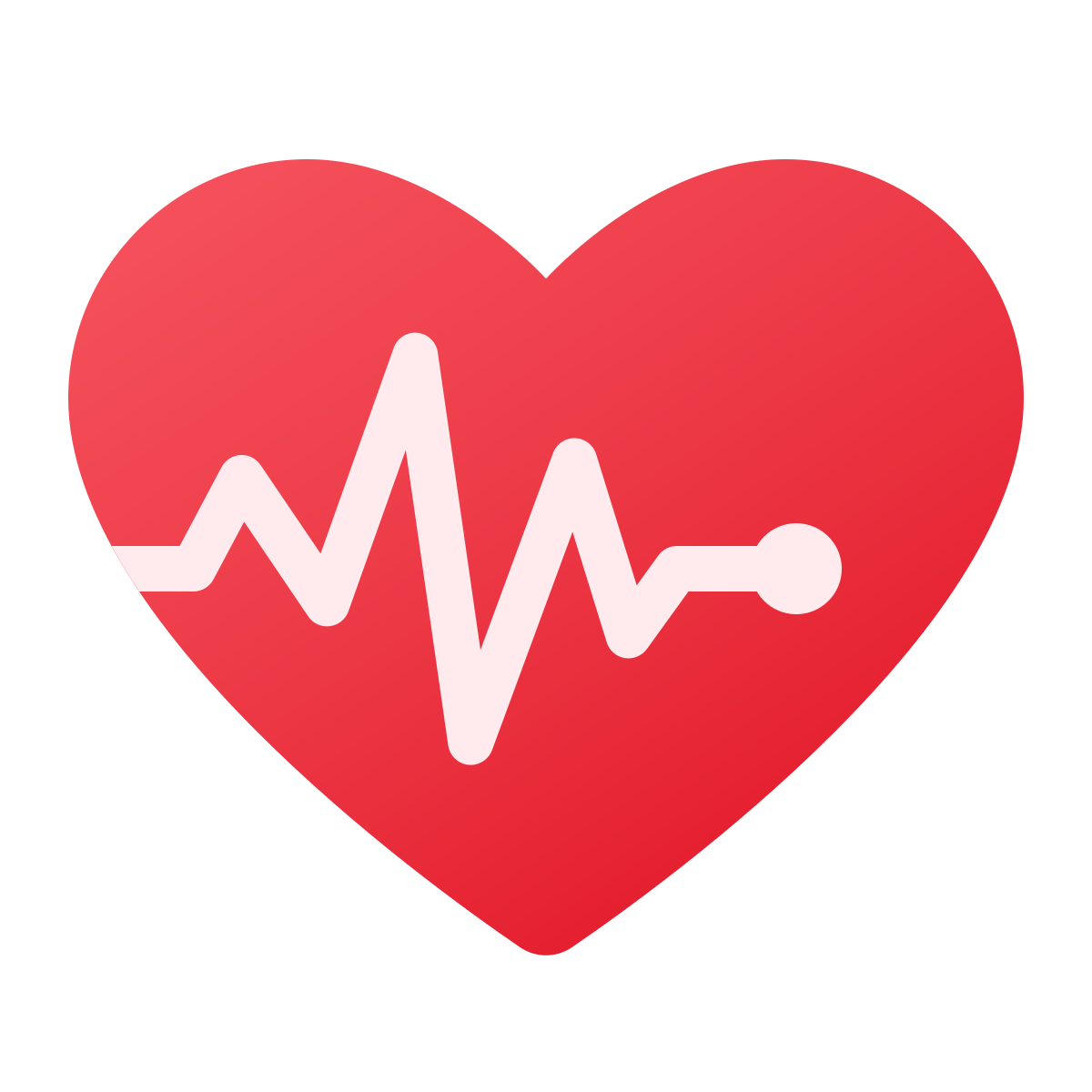 windows 11 color style heart with pulse  v2 icon