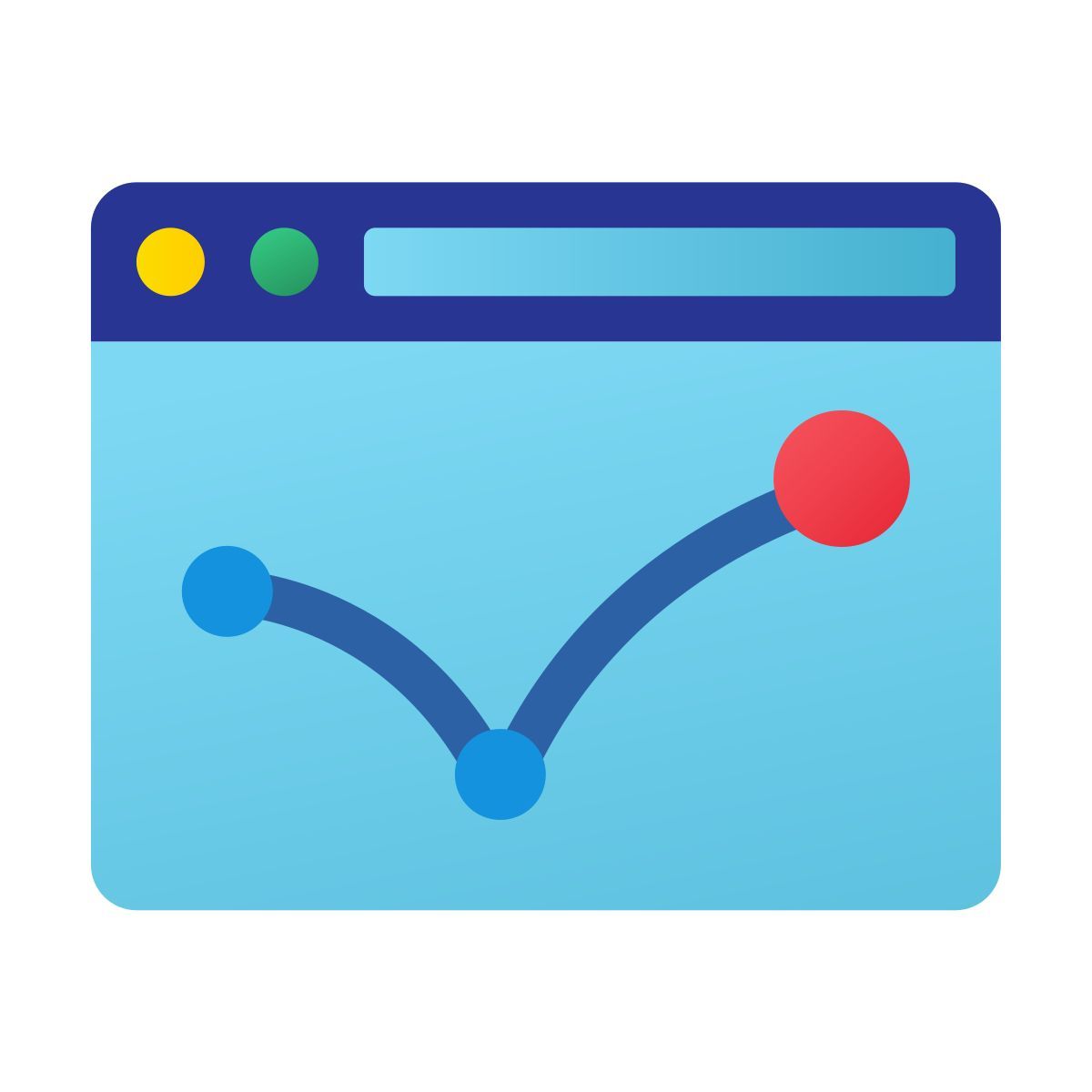 windows 11 color style high bounce rate icon