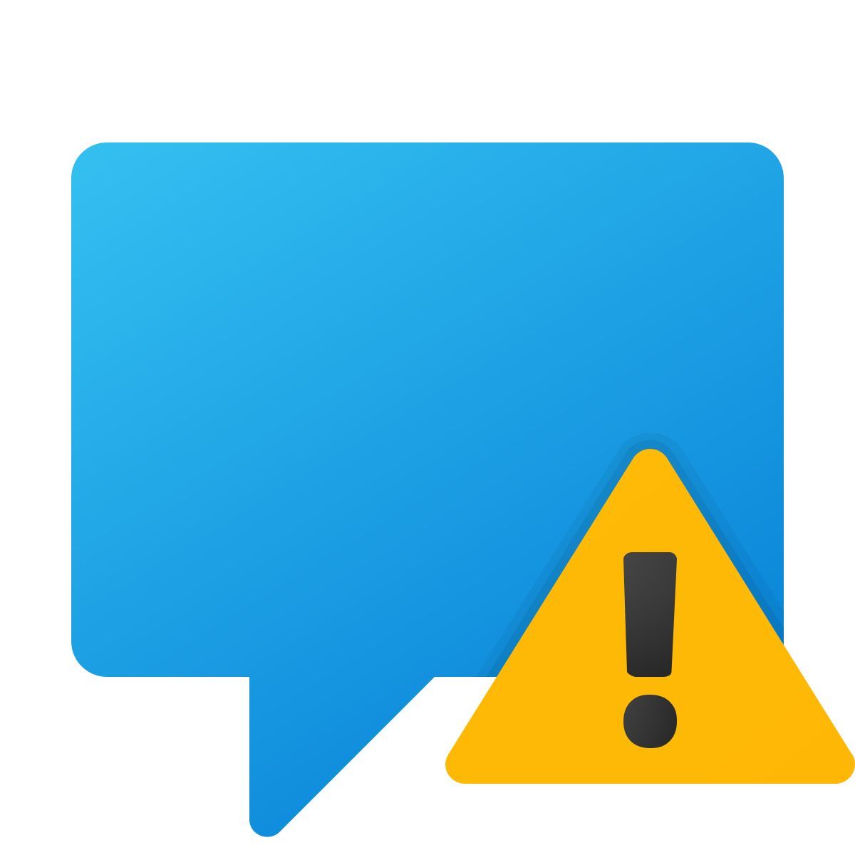 windows 11 color style mensaje de alta prioridad icon