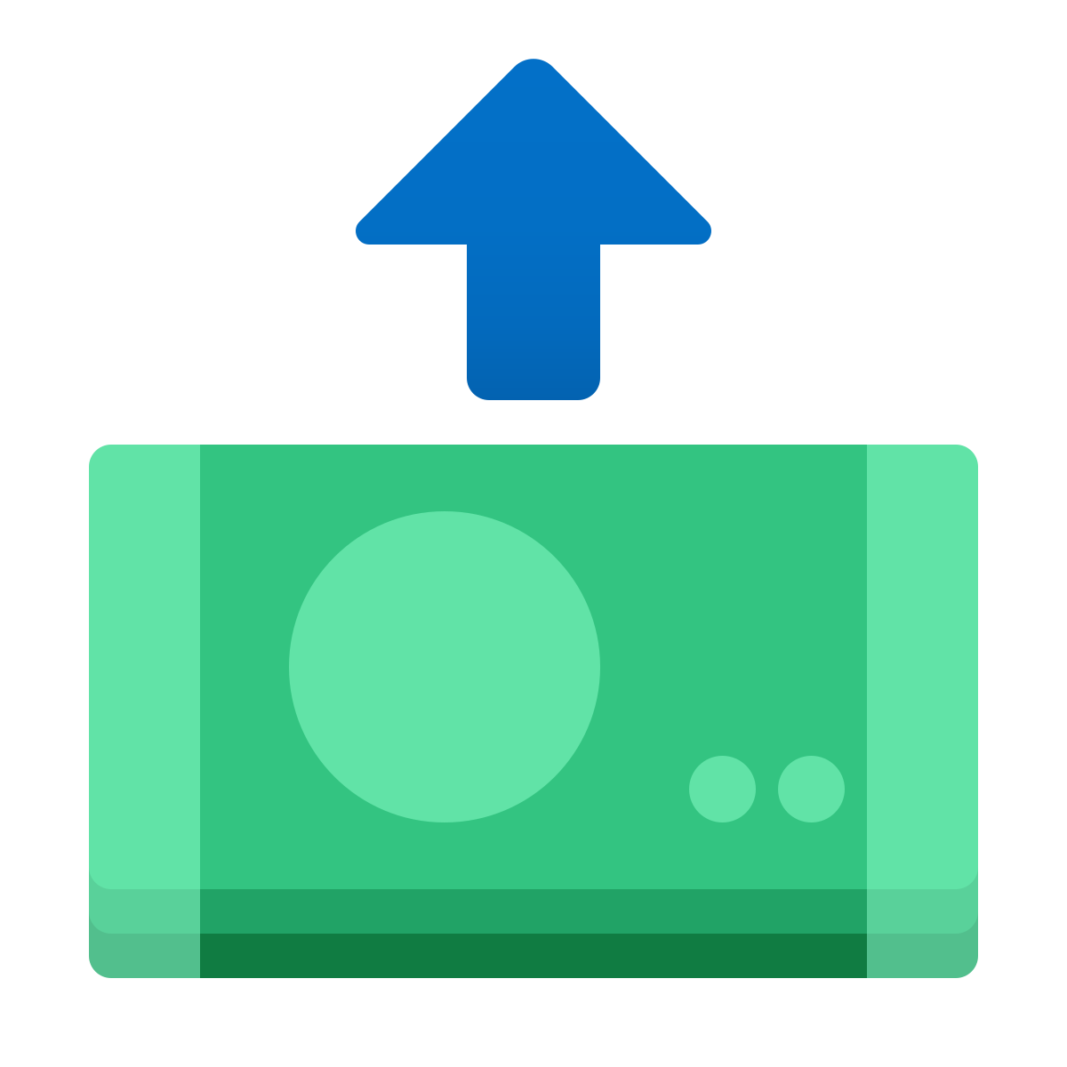 windows 11 color style initiate money transfer  v2 icon