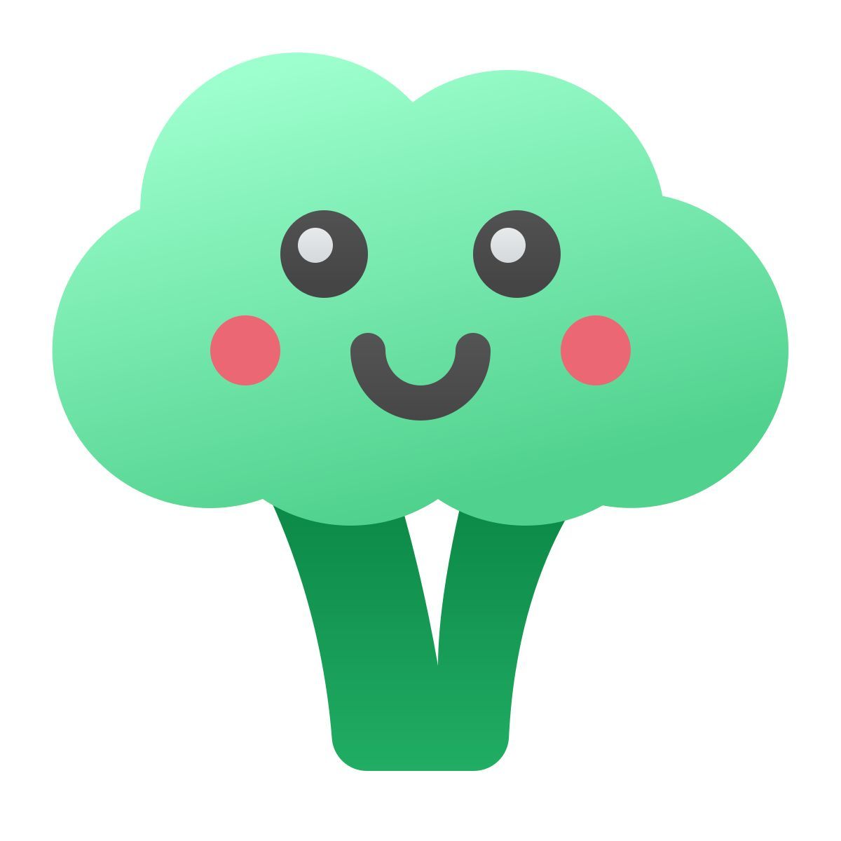 windows 11 color style kawaii broccoli icon