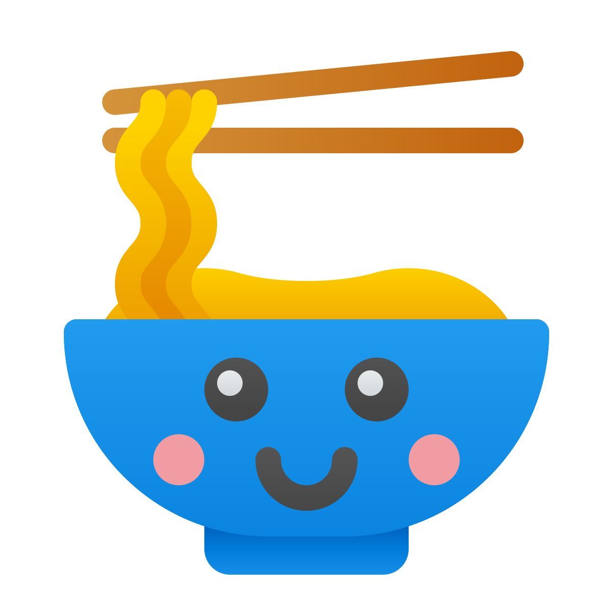 windows 11 color style kawaii noodle icon