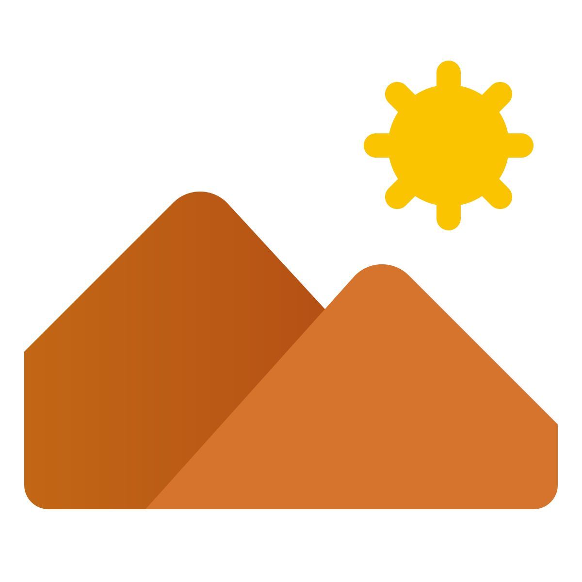 windows 11 color style 경치 icon