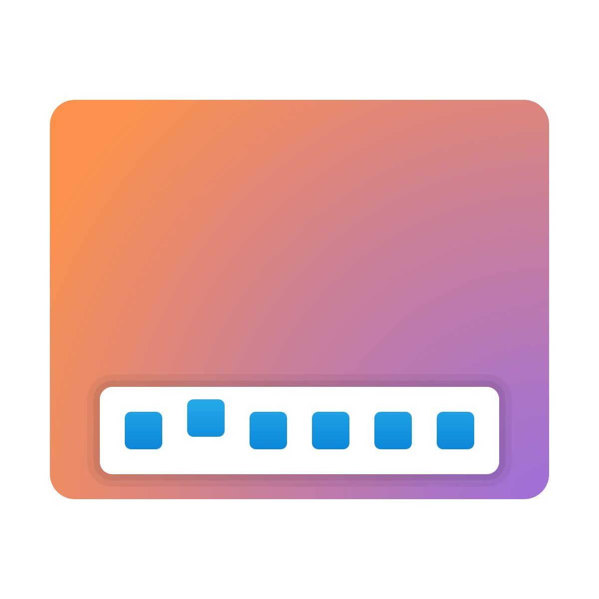 windows 11 color style dock de mac icon