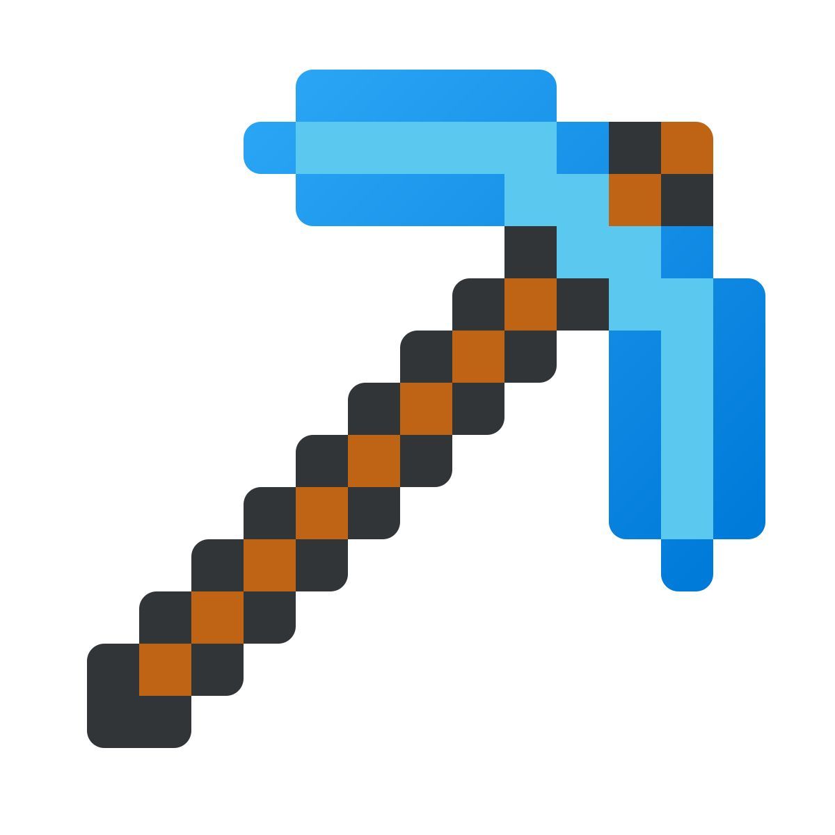 windows 11 color style pico de minecraft icon